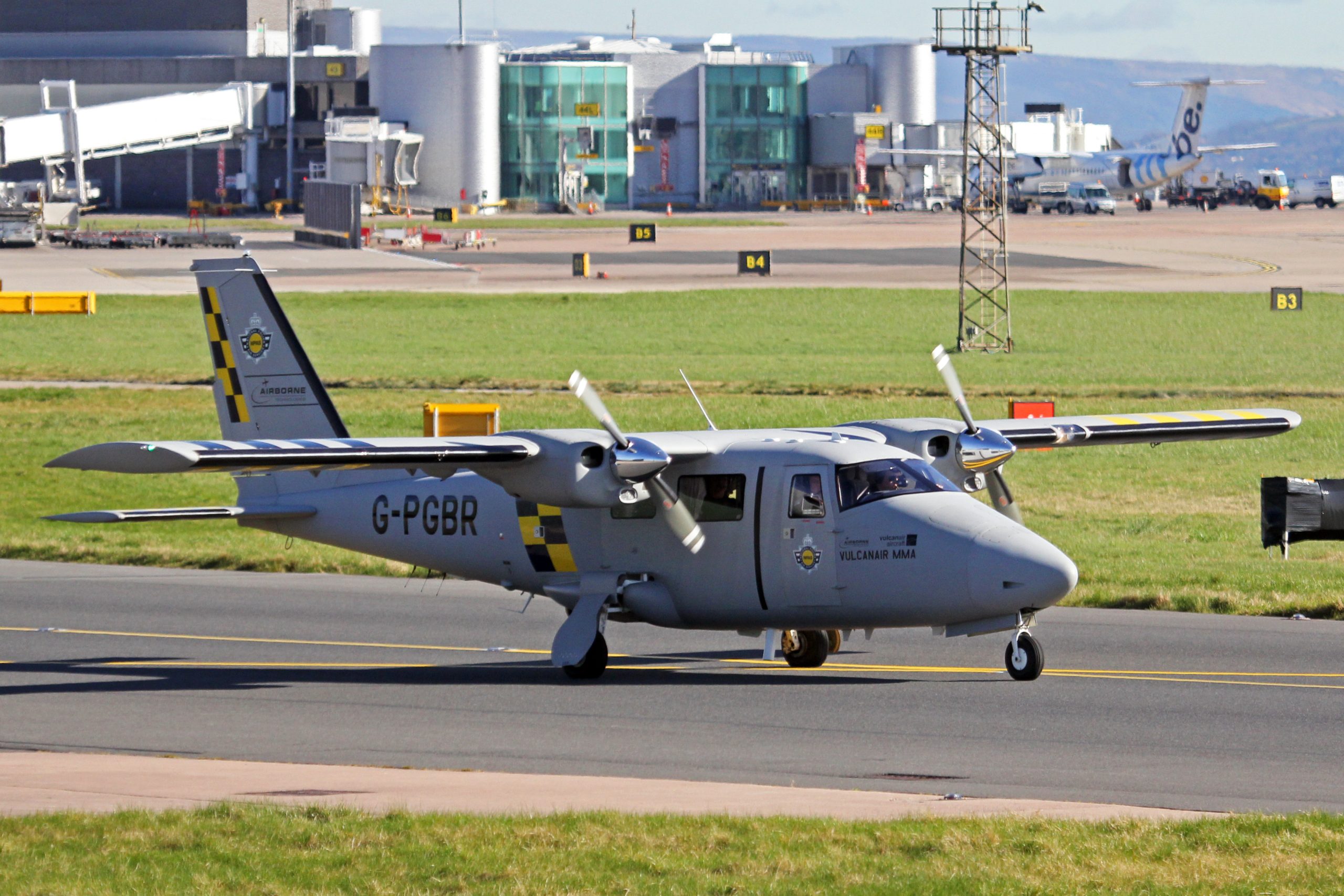 G-PGBR Vulcanair P68R National Police Air Svc MAN 10MAR14 (13065339324)